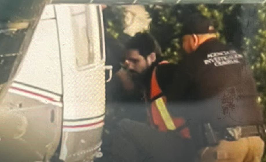 Primera imagen de Ovidio Guzmán siendo subido al helicóptero que lo trasladó al penal del Altiplano