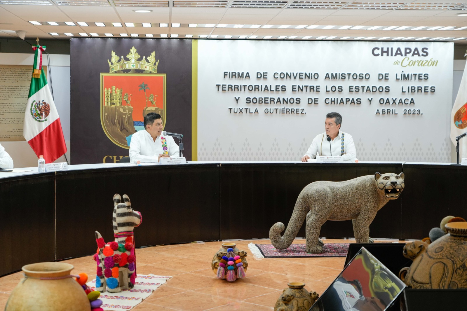 Inician nuevo capítulo de paz y bienestar entre Oaxaca y Chiapas: Gobernador Salomón Jara