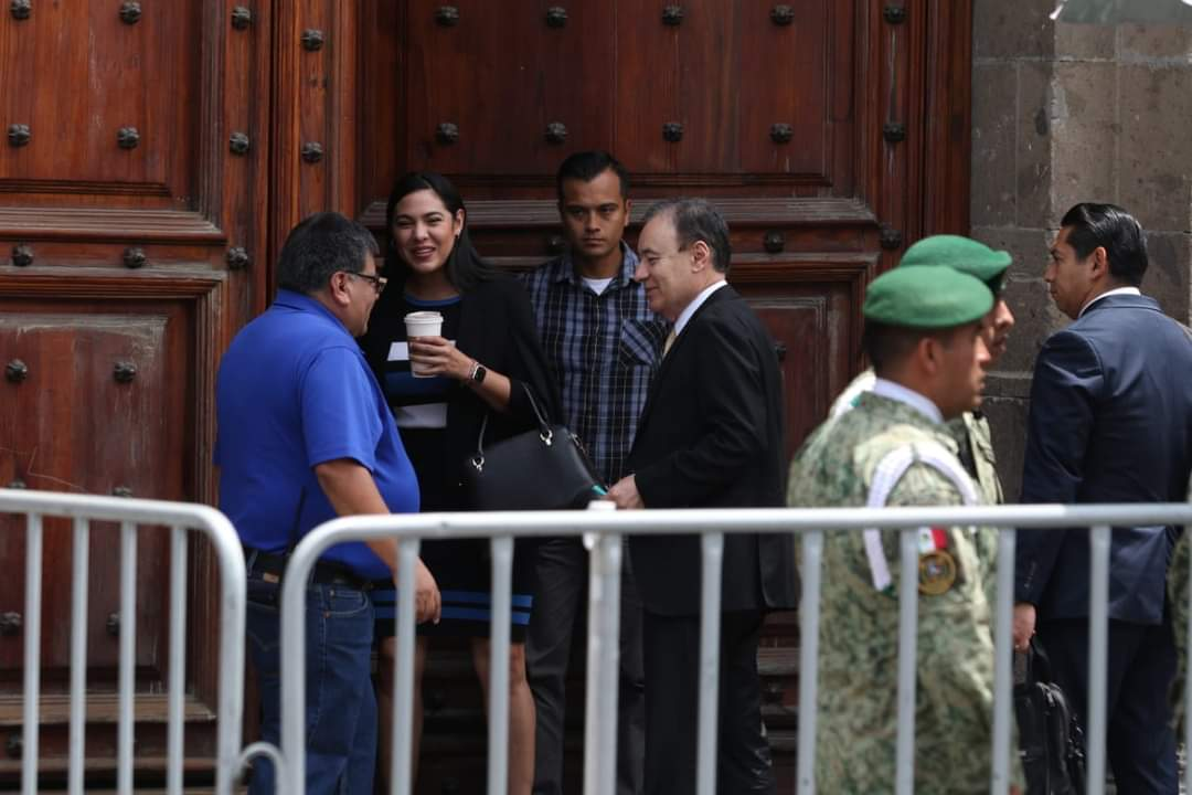 Gobernadores de Morena llegan a Palacio Nacional para reunión de seguridad