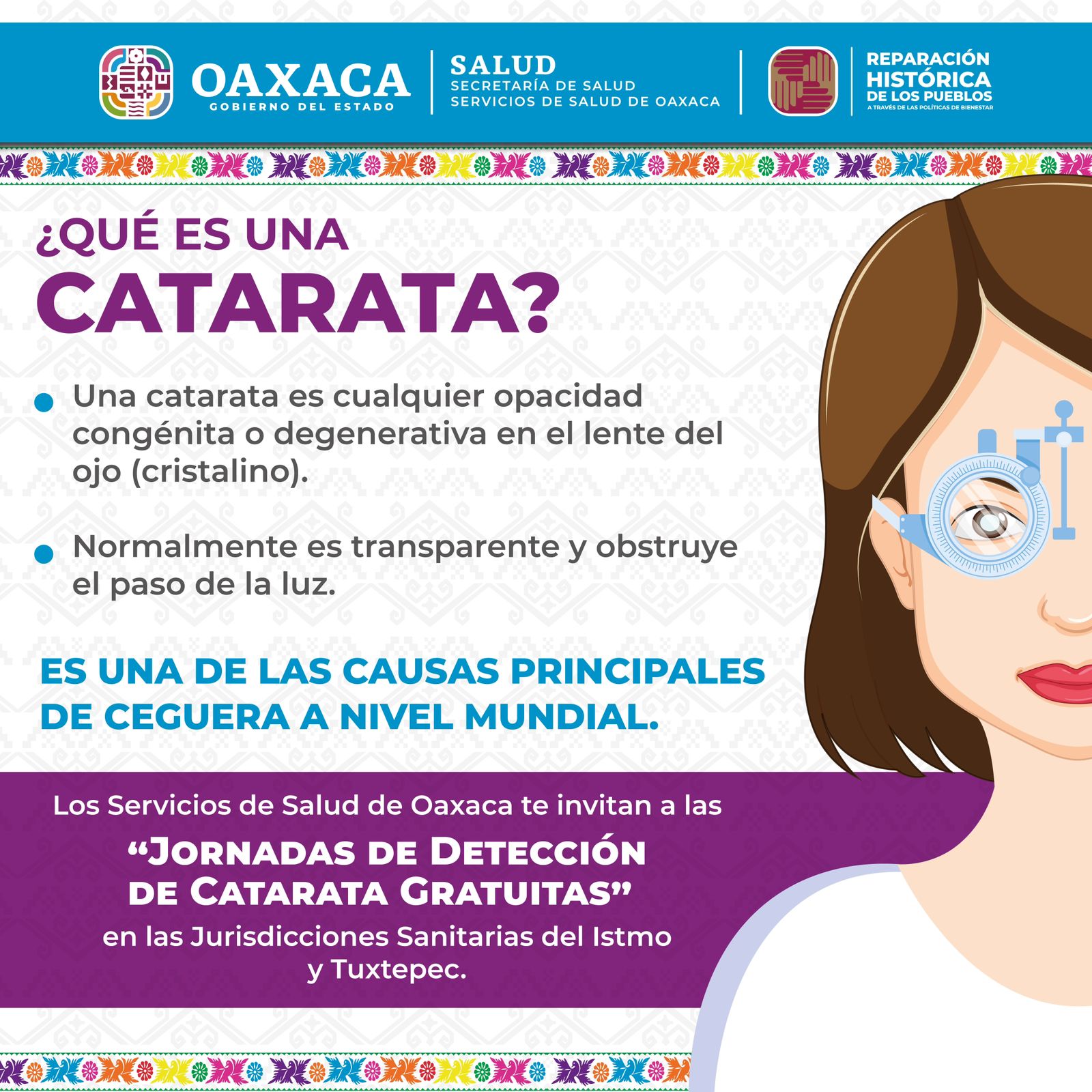 Realizarán Jornada de Detección de Catarata