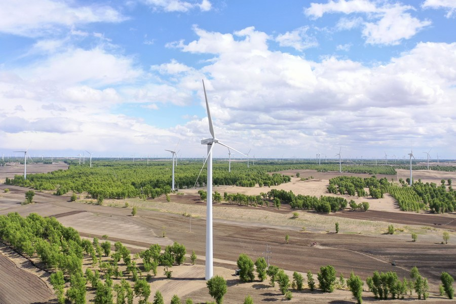 Nuevo proyecto de energía eléctrica de China en área desértica entra en funcionamiento
