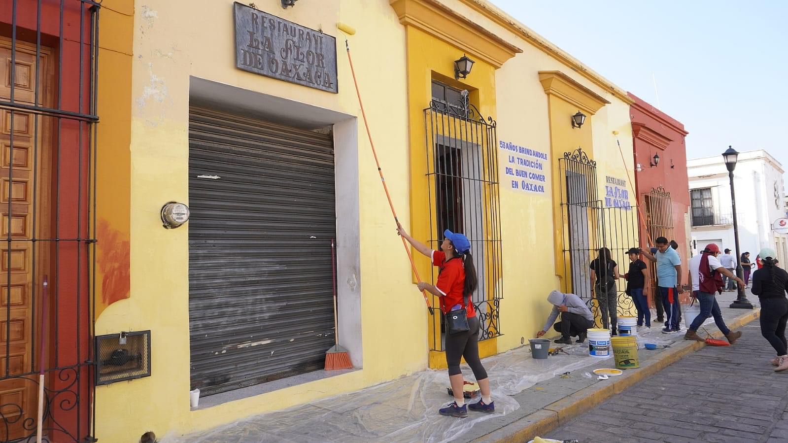 Con trabajo comunitario se rescata y mejora el Centro Histórico de Oaxaca de Juárez