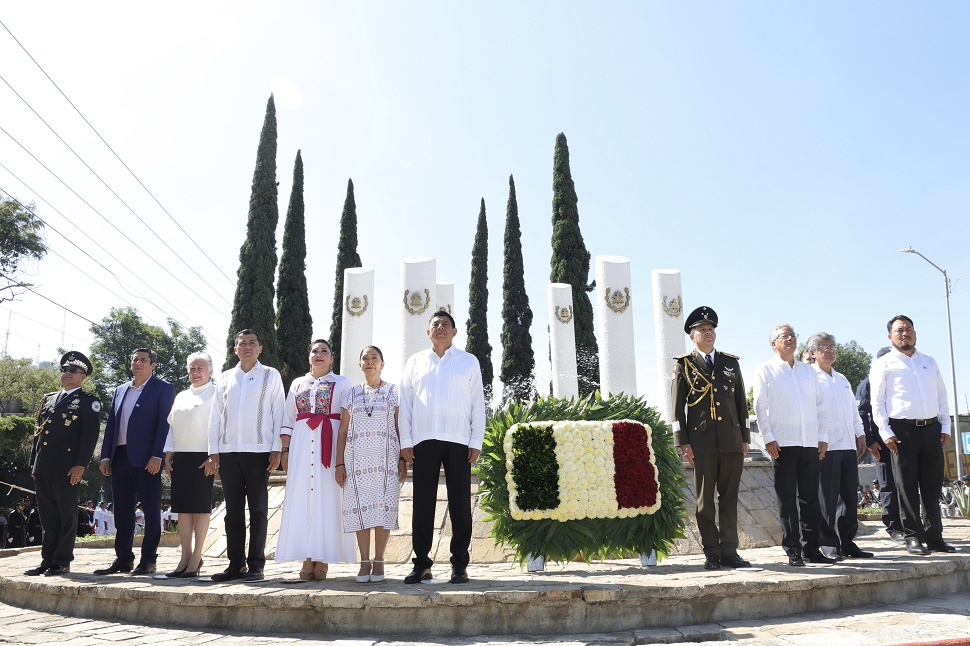 Salomón jara encabezó la Ceremonia Conmemorativa al 176 aniversario de la Gesta Heroica de los Niños Héroes de Chapultepec.
