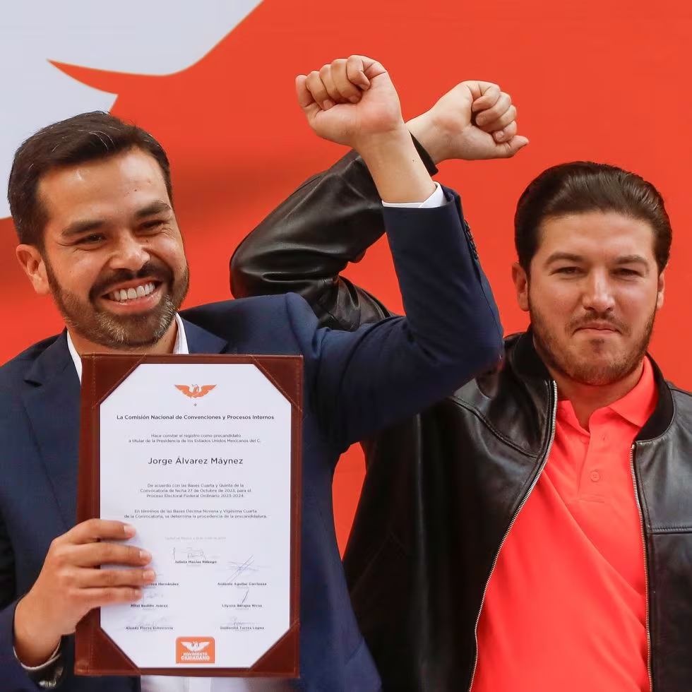 Samuel García pasa a Álvarez Máynez la estafeta por la precandidatura presidencial