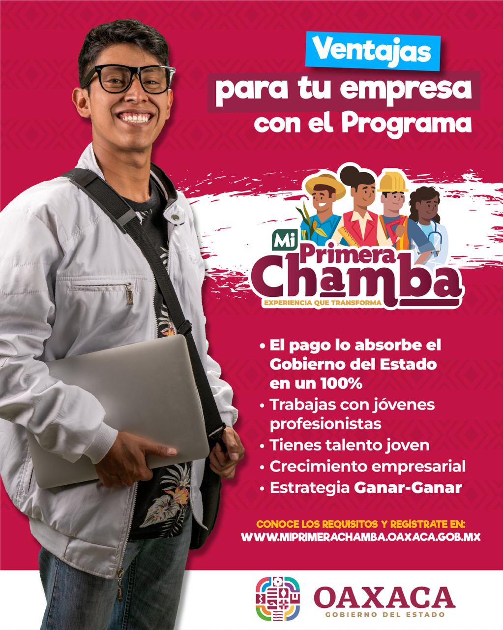 Convoca Gobierno Estatal a empresas y dependencias de Oaxaca a ser parte de Mi Primera Chamba  