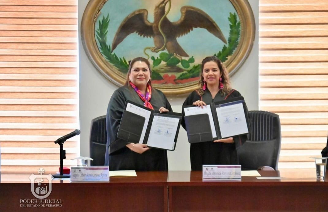 Poderes Judiciales de Oaxaca y Veracruzestrechan vínculos de apoyo mutuo