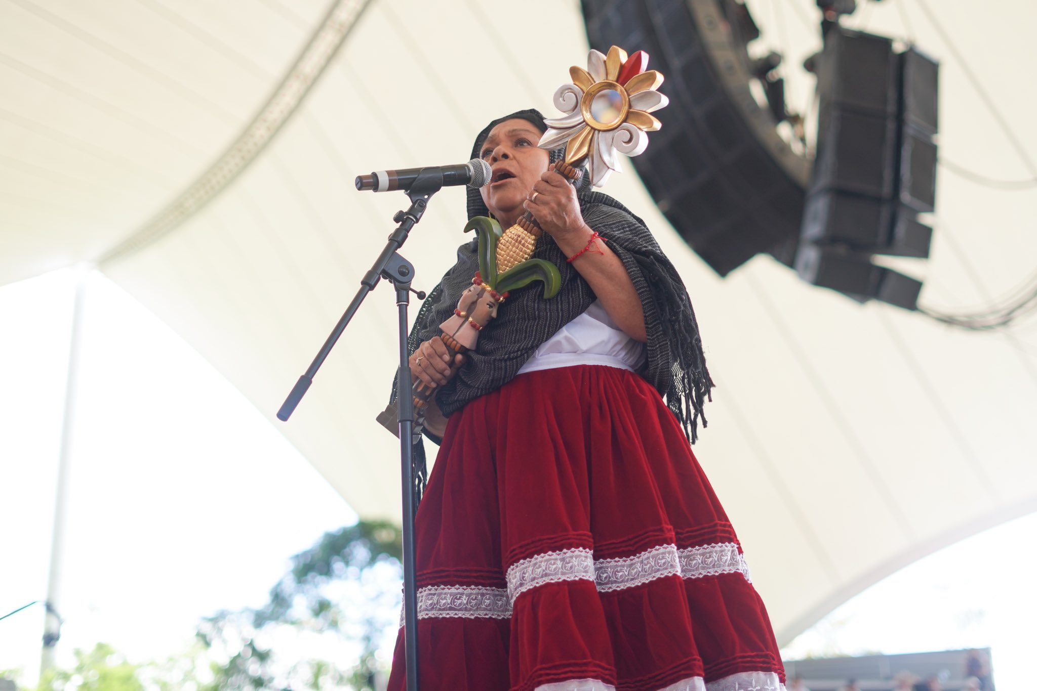 Juana Hernández, Diosa Centéotl 2024, Rechaza Acusaciones de Racismo por Parte del Gobernador Salomón Jara