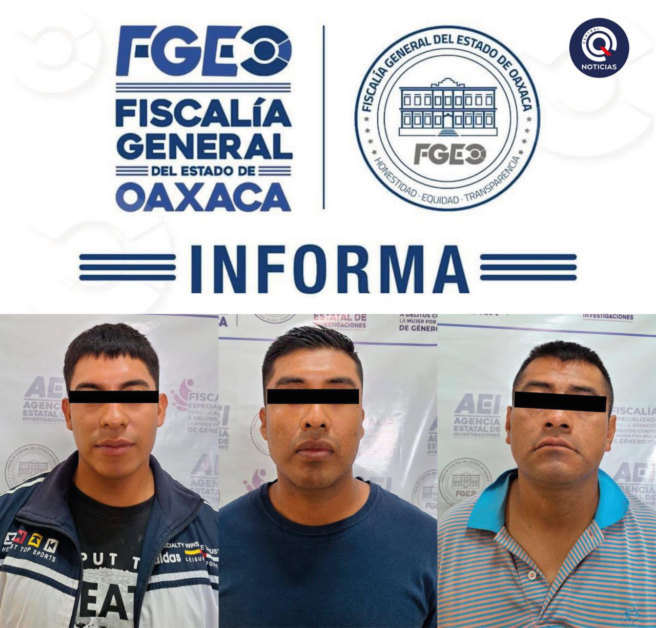 Detienen a tres policías municipales de Atzompa por abuso sexual agravado en Oaxaca