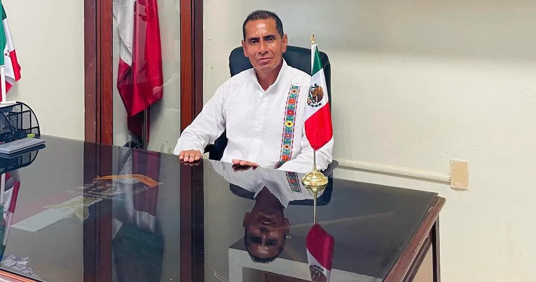 El presidente municipal de Candelaria Loxicha, Román Ruiz Bohórquez; asesinado