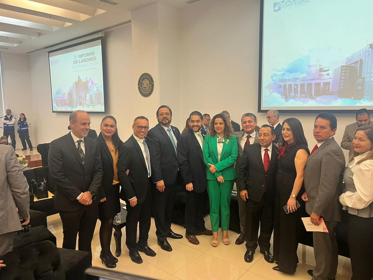 Asiste magistrada Berenice Ramírez a informe del titular del Poder Judicial de la CDMX