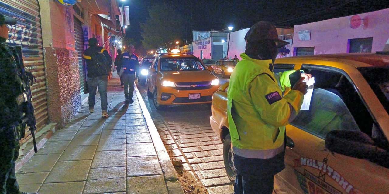 Inician operativos de supervisión en transporte público en Oaxaca: 54 taxis asegurados por irregularidades