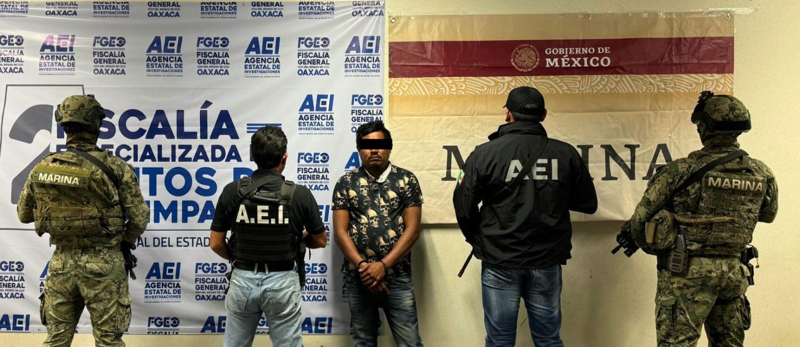 Fiscalía de Oaxaca y Marina detienen a uno de los principales narcomenudistas en el Istmo de Tehuantepec