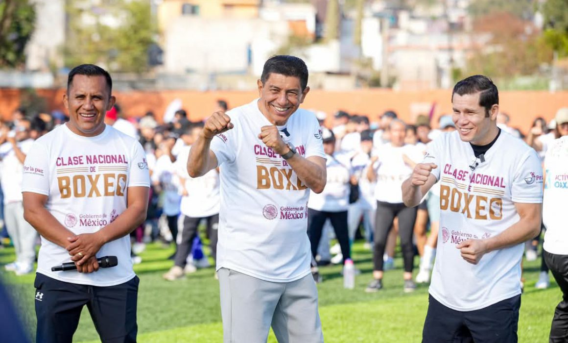 Oaxaca se suma a la iniciativa nacional “Boxeando por la Paz” encabezada por el Gobernador Salomón Jara Cruz