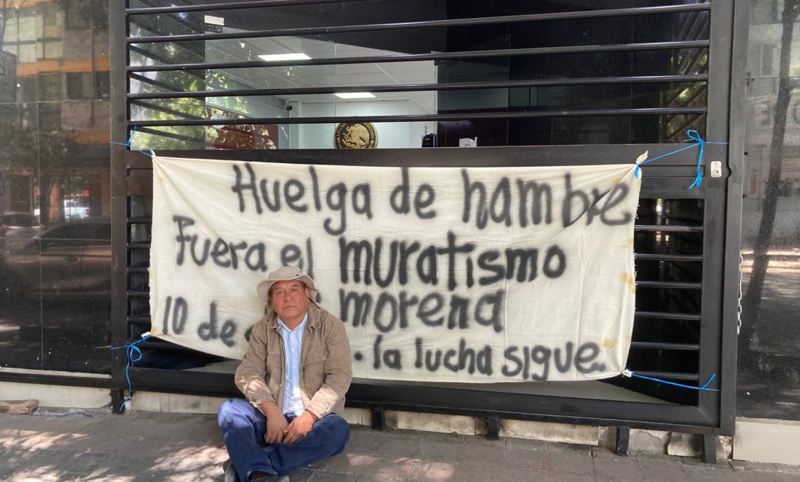 Militante de Morena inicia huelga de hambre contra la afiliación de Alejandro Murat