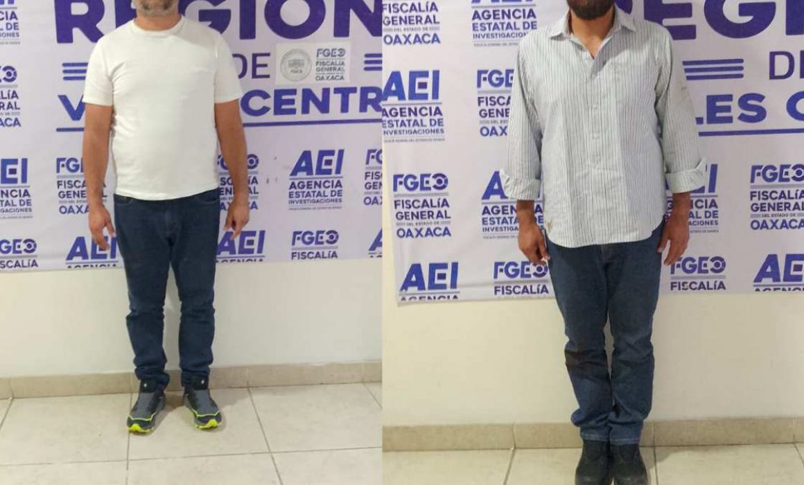 Detenidos dos sujetos originarios de Veracruz por robo con violencia y otros delitos en Oaxaca