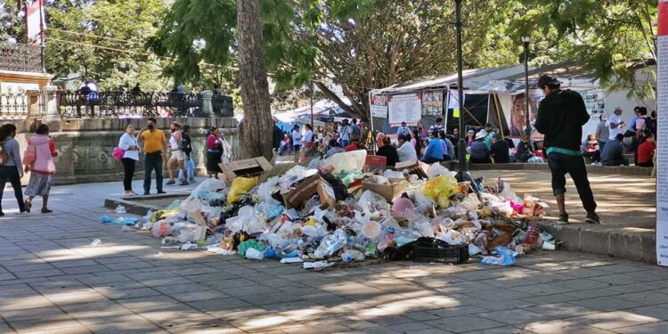 Crisis de residuos en Oaxaca: municipio reporta aumento de basura y señala llegada de desechos de municipios conurbados