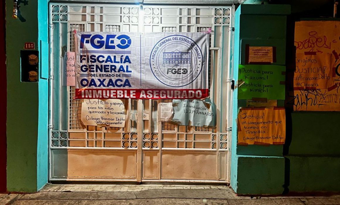 Asegura Fiscalía de Oaxaca el Instituto Francoise Dolto tras lesiones a menores durante actividad recreativa
