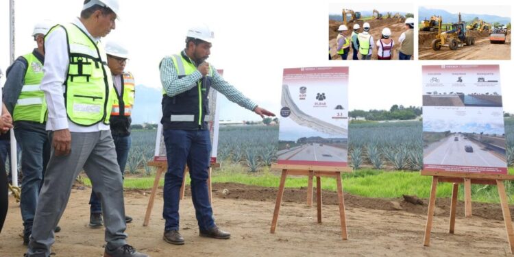 Inicia construcción de moderna carretera en el sur de la Zona Metropolitana de Oaxaca con inversión histórica de 500 millones de pesos
