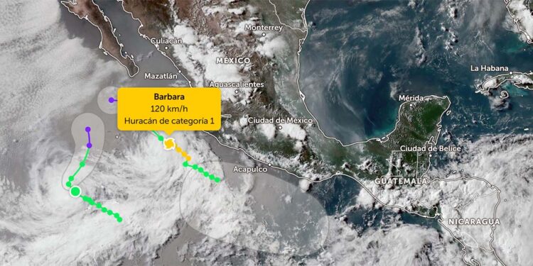 Tormenta Bárbara se aleja de Oaxaca; prevén fuertes lluvias por nueva baja presión