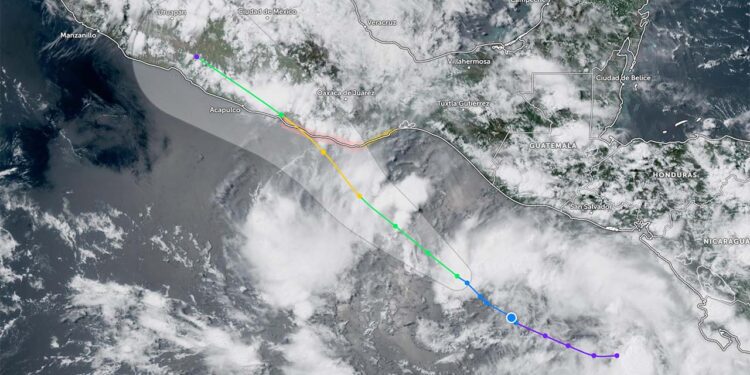 Se forma potencial ciclón tropical frente a las costas de Oaxaca y Chiapas; autoridades emiten pre-alertamiento