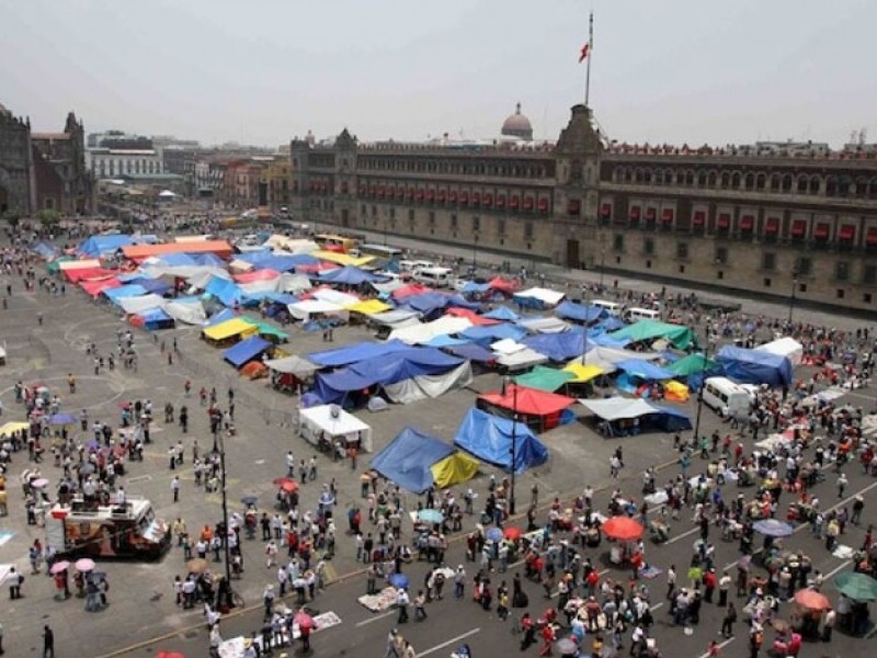 CNTE levantará plantón en el Zócalo este sábado y regresará a clases el lunes