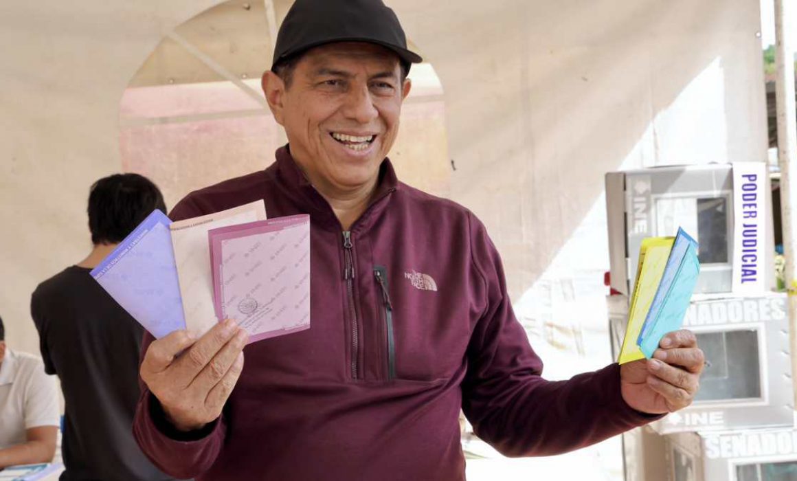 Gobernador de Oaxaca celebra la participación ciudadana en la elección del Poder Judicial