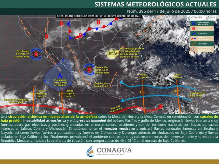 Pronostican lluvias breves y aisladas en zonas montañosas de Oaxaca este jueves