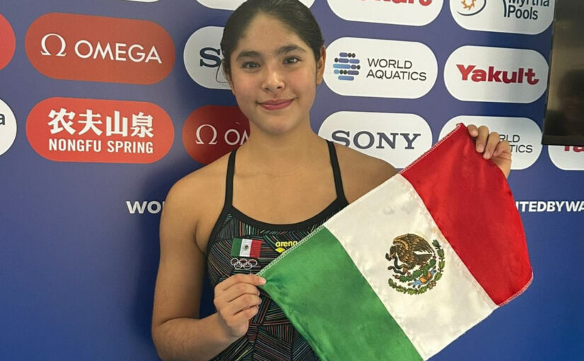 Mia Cueva, promesa mexicana, brilla y se posiciona entre las mejores en el Mundial de Deportes Acuáticos Singapur 2025