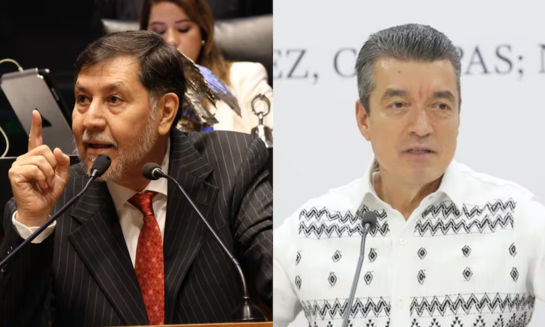 Noroña llama “cretino” a Rutilio Escandón por defender condiciones de Alligator Alcatraz
