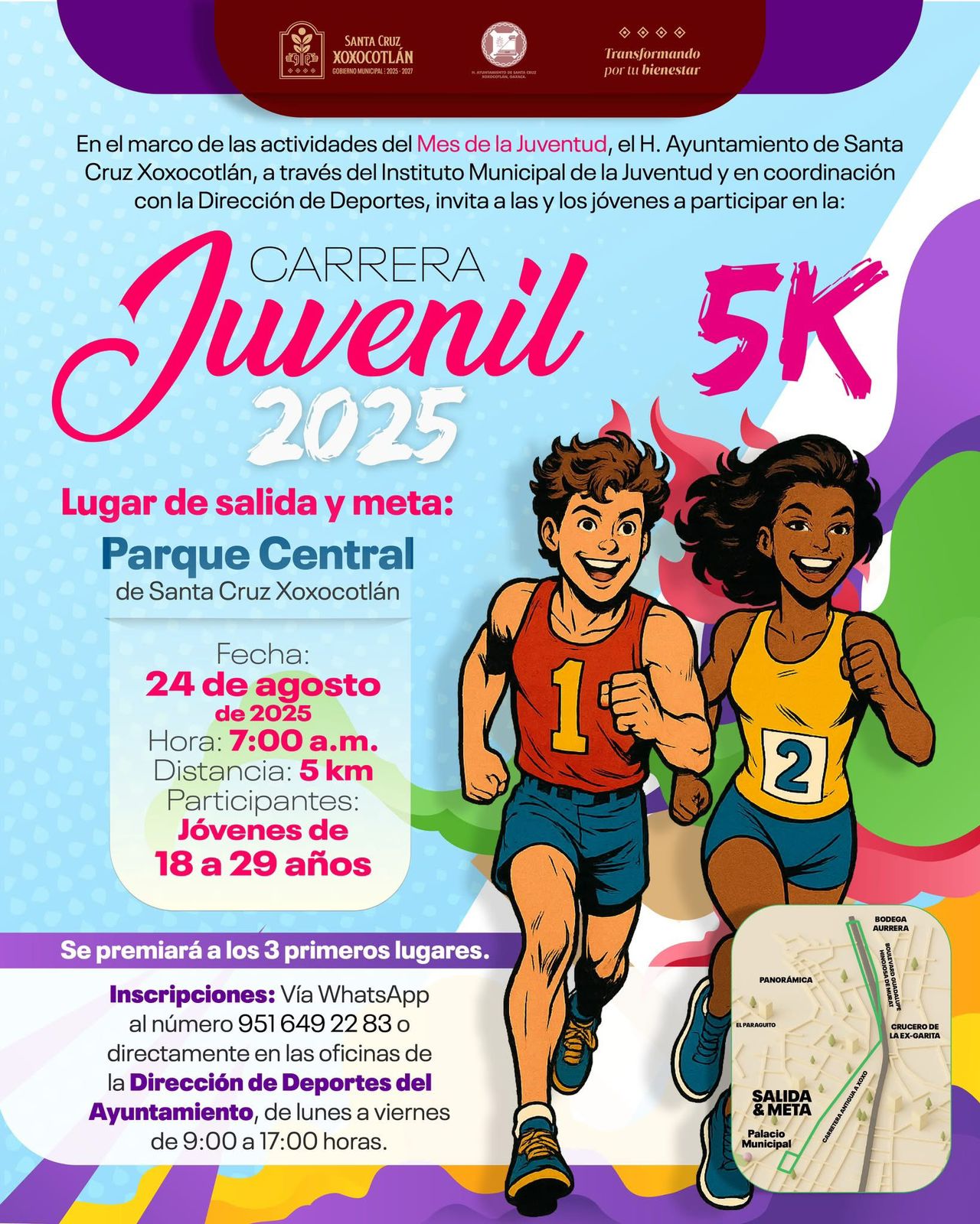 Xoxocotlán calienta motores: Carrera Juvenil 5K este domingo ?‍♀️?