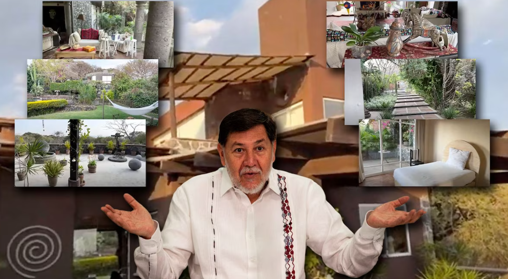‘Aquí vivo a toda m…’: Así es la casa de Noroña en Tepoztlán que vale 12 mdp
