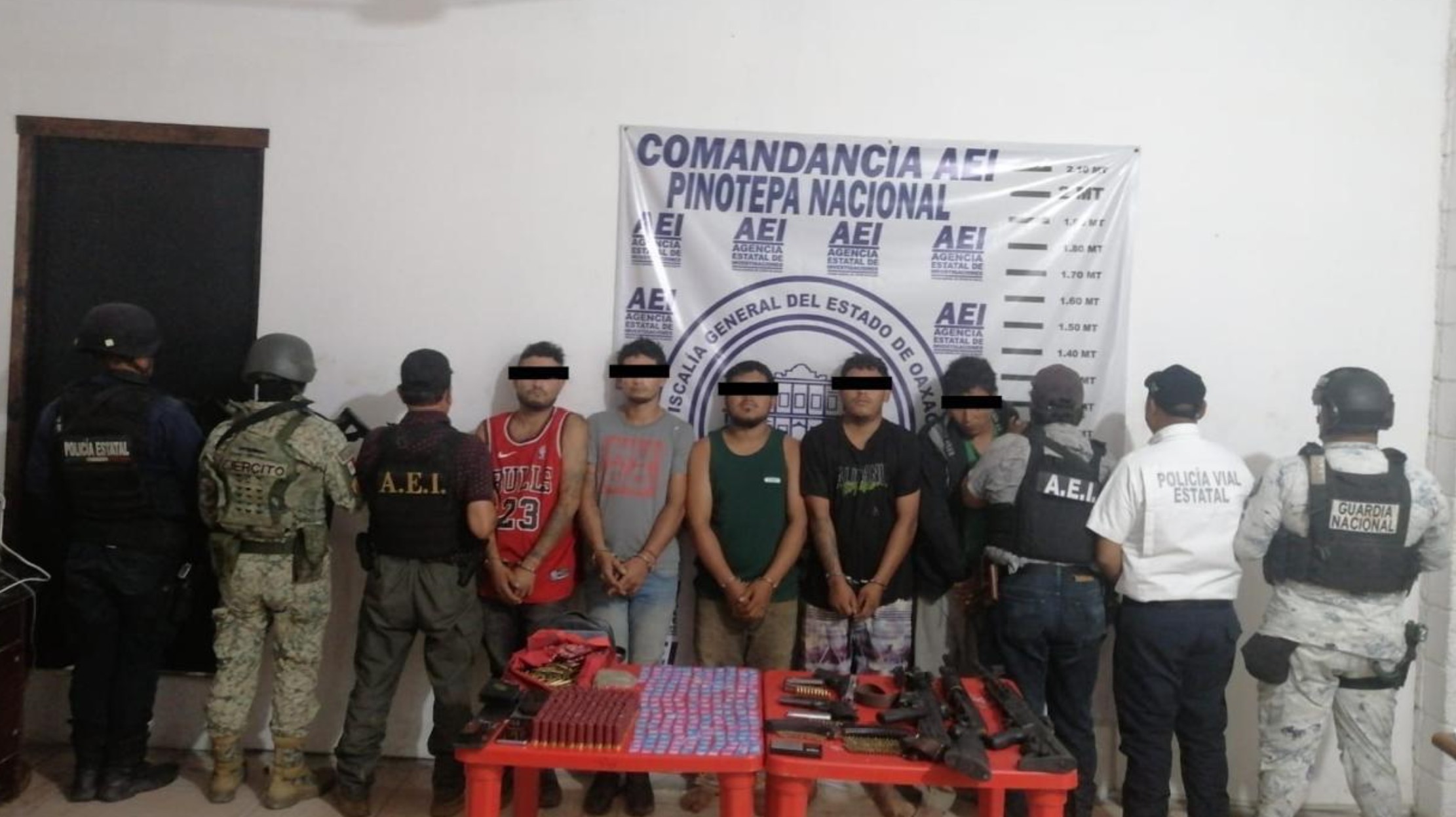 ? Cinco detenidos y arsenal asegurado en la Costa de Oaxaca