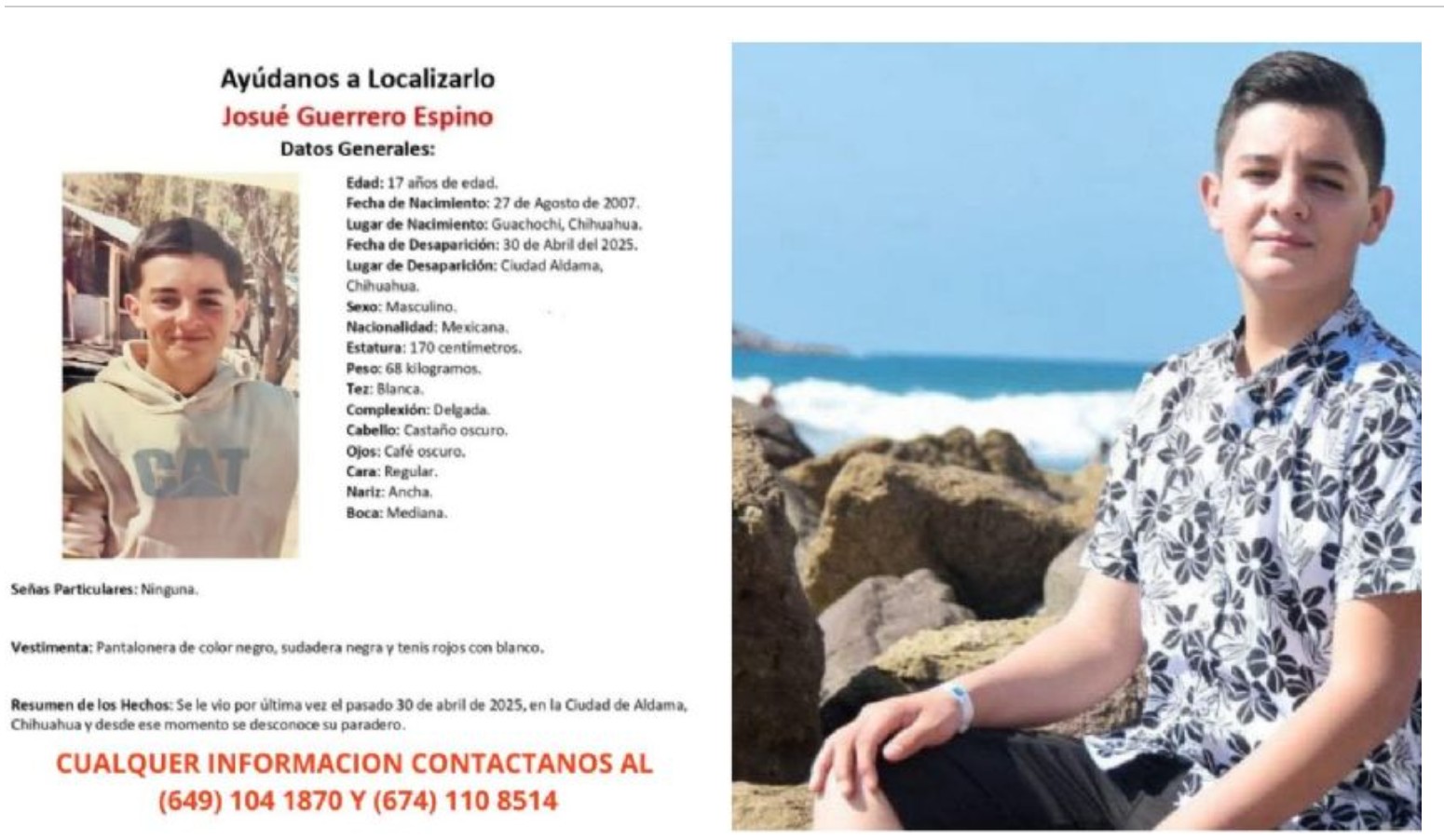 ⚠️ Hallan el cuerpo de “Cheche”, joven atrapado en una falsa oferta de trabajo del narco