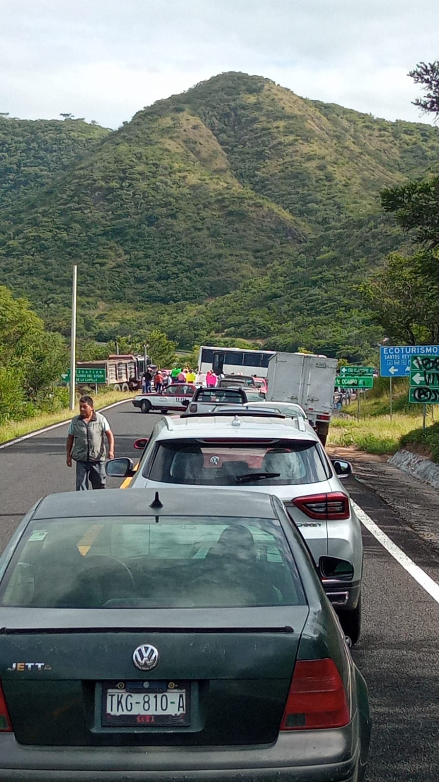 ? Bloqueo en la carretera a Huajuapan de León