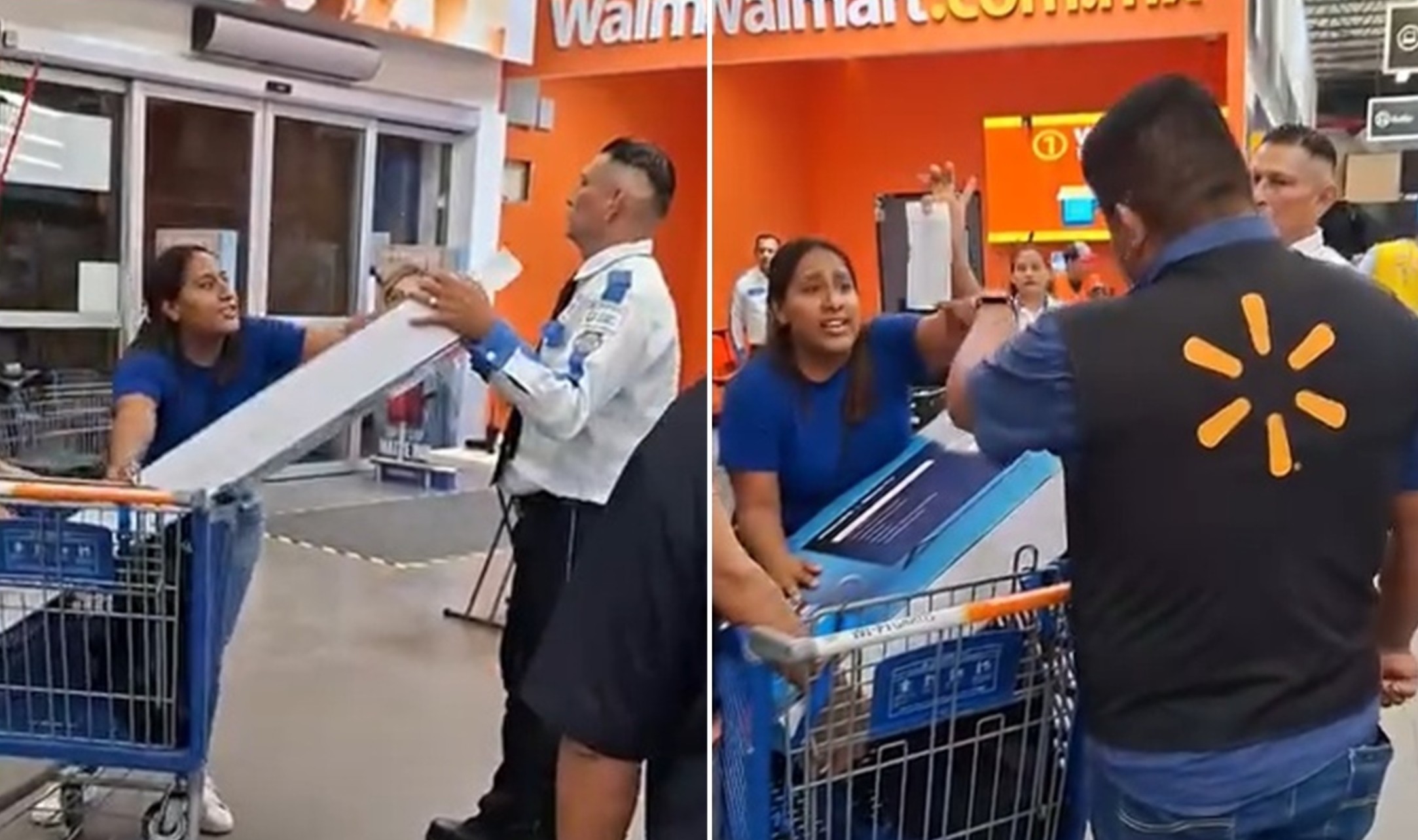 ? VIDEO: Caos en Walmart de Salina Cruz por televisiones a 300 pesos