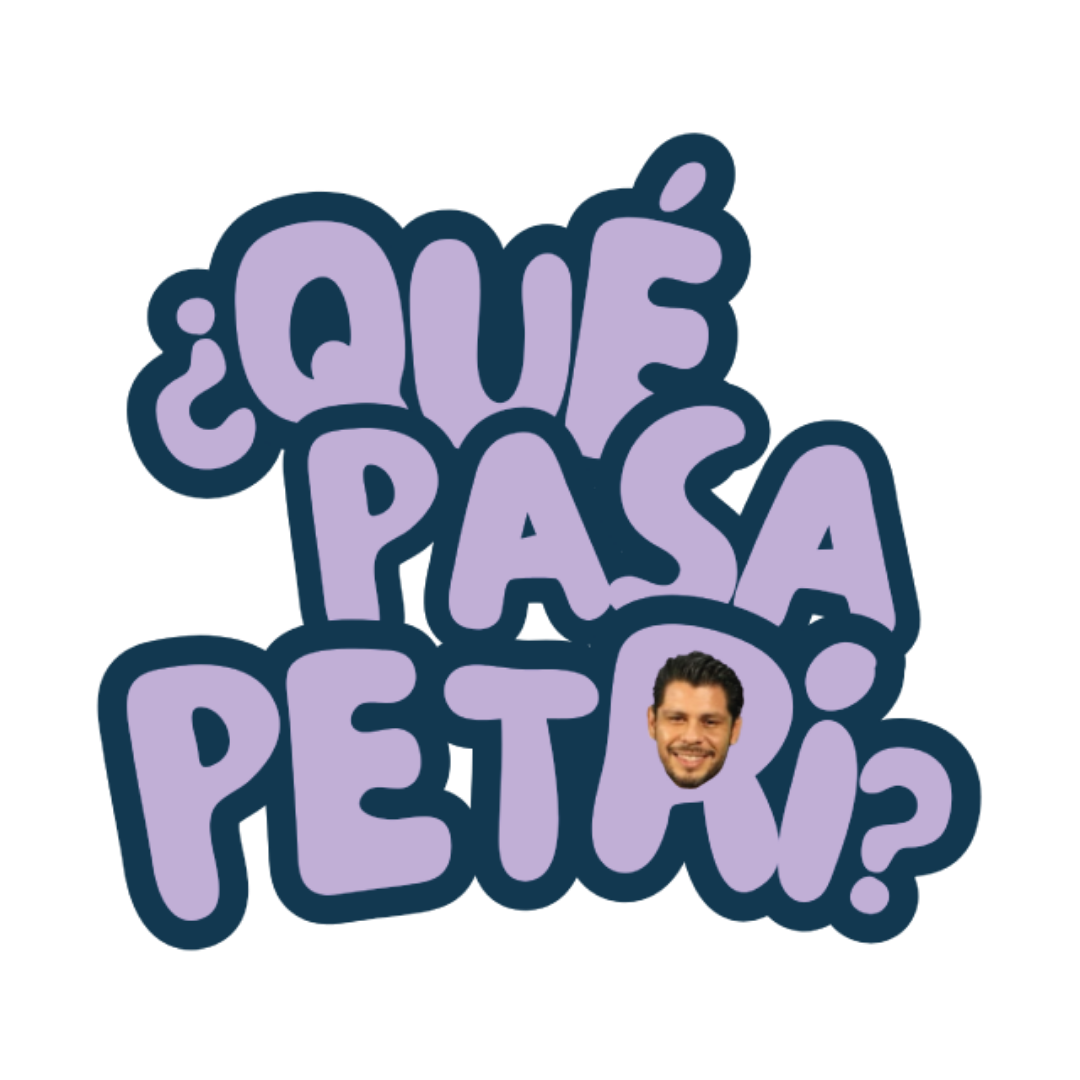 Identidad gráfica de ¿Qué Pasa Petri?
